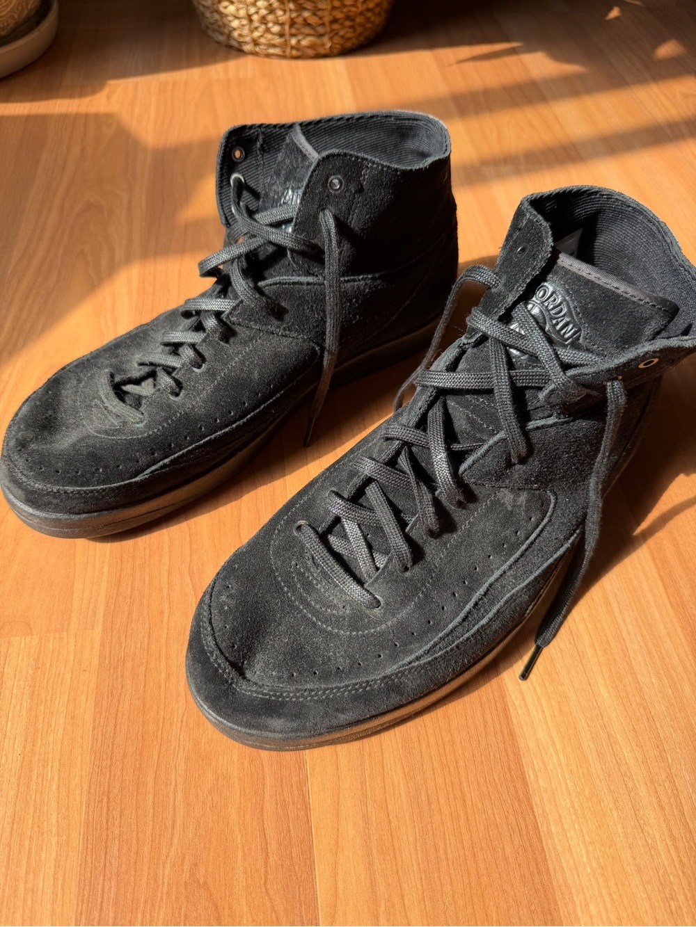 Nike Air Jordan 2 Retro Decon Triple Black 897521-010 Men’s Size 12